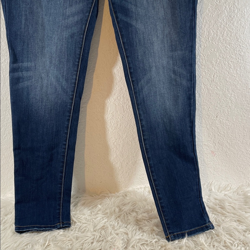 KANCAN Candice High Rise Super Skinny Jeans Curvy Blue Button Fly Size 15/31 - Picture 6 of 14